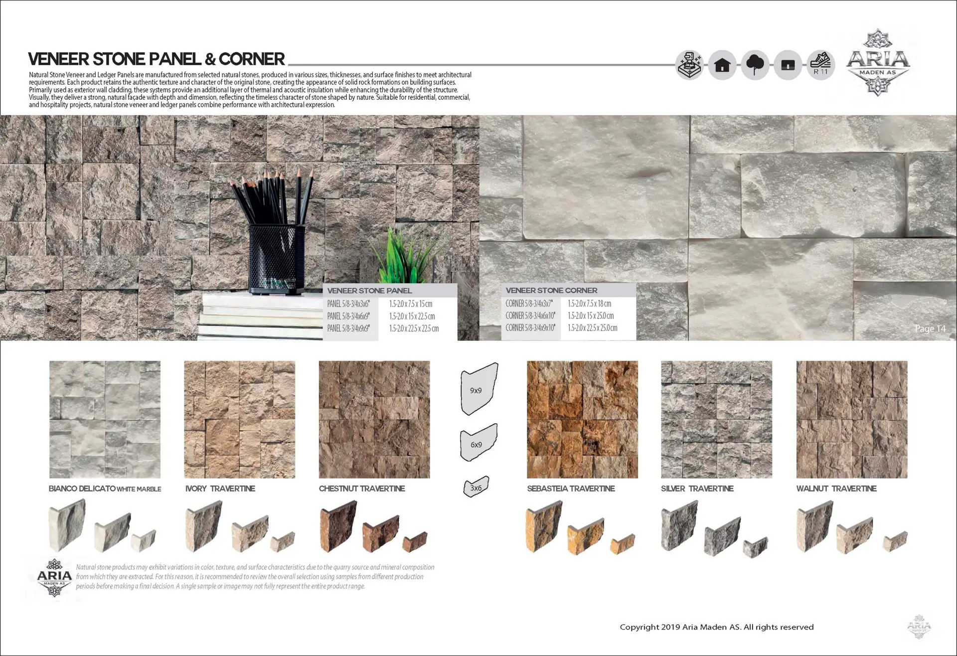 Veneer Stone Panel & Corner