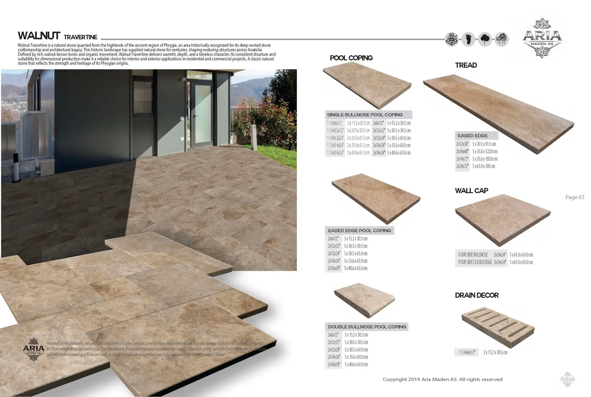 Walnut Travertine
